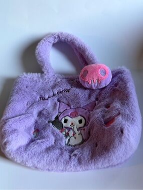 Kuromi mini plush tote bag. Pre-owned in good condition. No strap included.